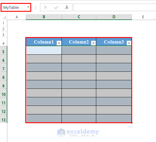 Refering to an Excel Table with VBA