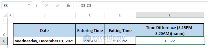 general time difference