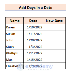 Add Days in Date using VBA