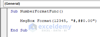 VBA to Format Number with Format Function in Excel