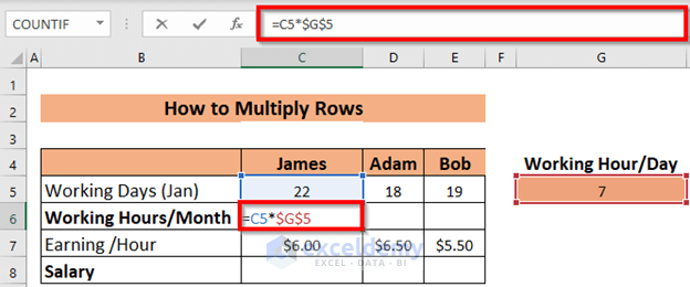 Multiplying Rows in Basic Way