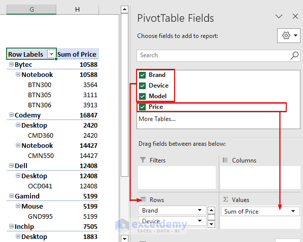 26-Use Pivot Table1 with its properties