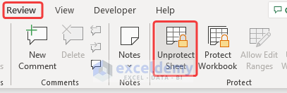 Protected mode of sheet