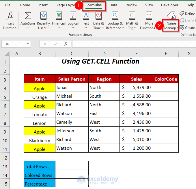 GET.CELL Function
