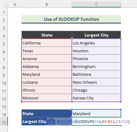 Advanced XLOOKUP Function to Lookup Horizontally and Vertically