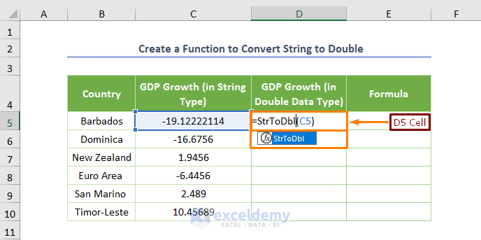 excel vba convert string to double Creating a Function