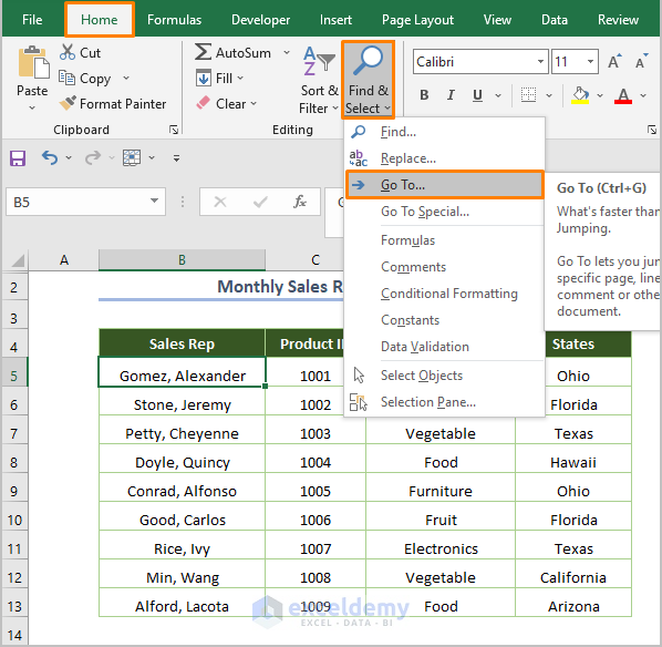 Can’t Unhide Top Rows in Excel