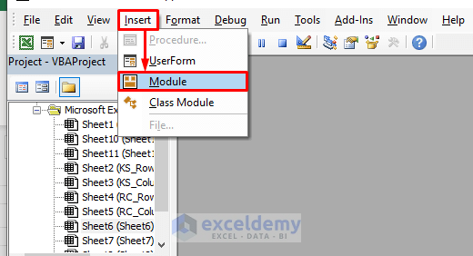 Run a VBA Code to Hide Rows and Columns in Excel