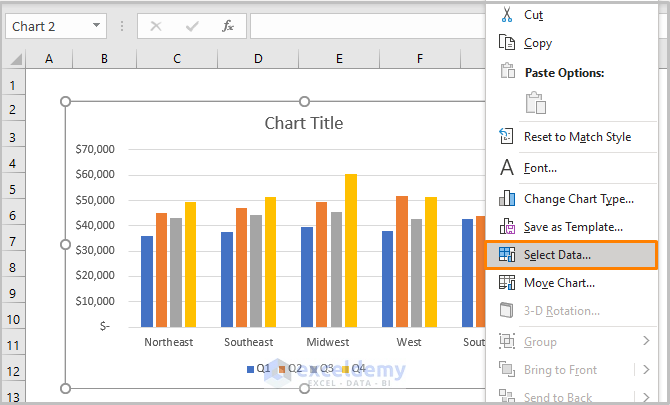 How to Insert a Clustered Column Chart in Excel