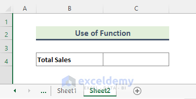 Link  One Spreadsheet Data to Another Using Excel Function