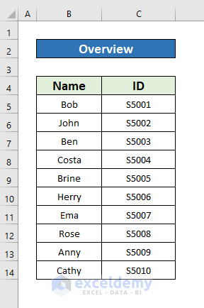 make a numbered list in excel