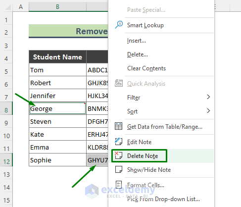 Use the ‘Go To’ Option to Remove Comments in Excel