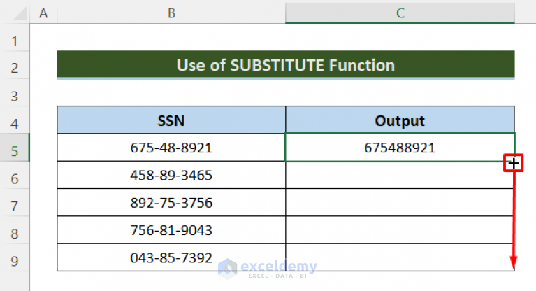 How To Remove Dashes From SSN In Excel 4 Quick Methods 