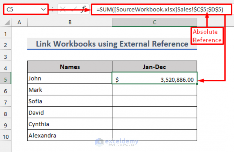 how-to-link-two-workbooks-in-excel-5-methods-exceldemy