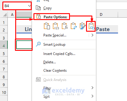 paste as link to link workbooks