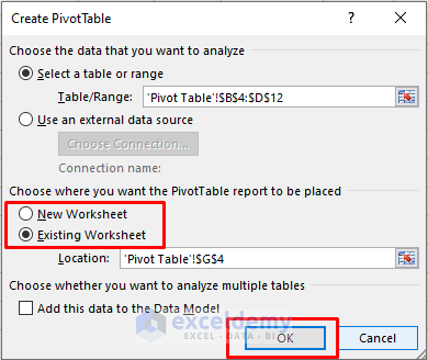 remove duplicate names by pivot table