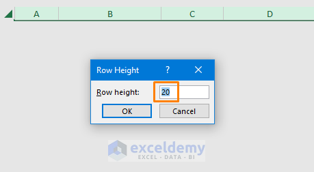 If the Row Height is Zero