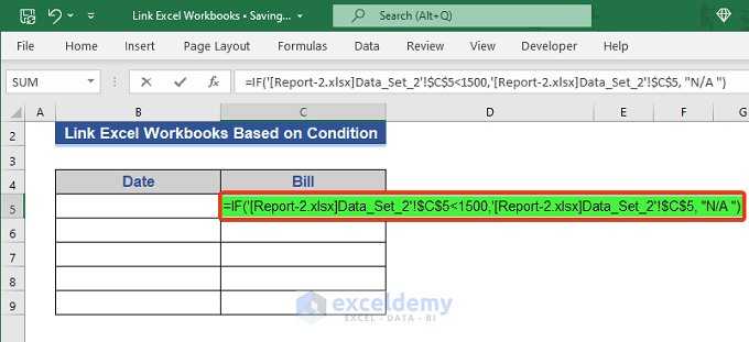 Automatically Update Excel Workbooks Based on Condition