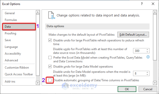 Turn Off Auto Grouping of Date in Excel Pivot Table
