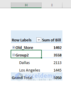 Rename Group in Pivot Table