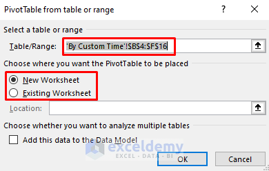 Make Group by Time in Excel Pivot Tables