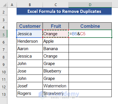 Extract Duplicates Using Excel Formula