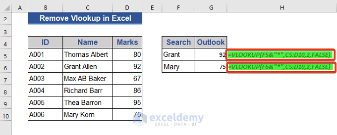VBA Macro to Remove Vlookup Formula in Excel