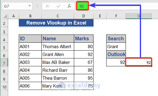 Mouse Trick to Remove Vlookup