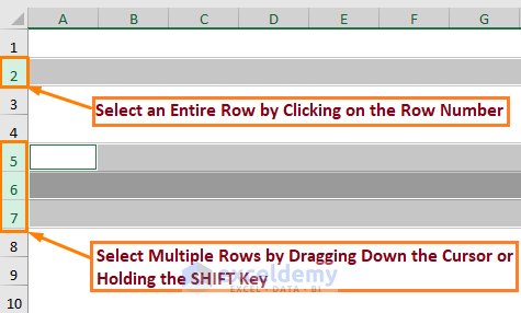 The Way of Selecting Rows