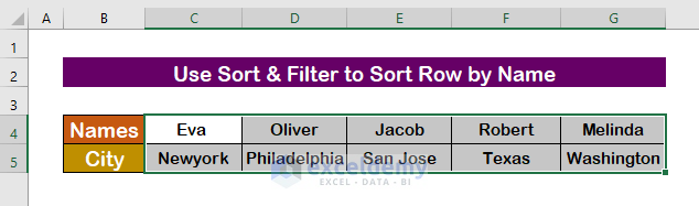 Use Sort & Filter Group 