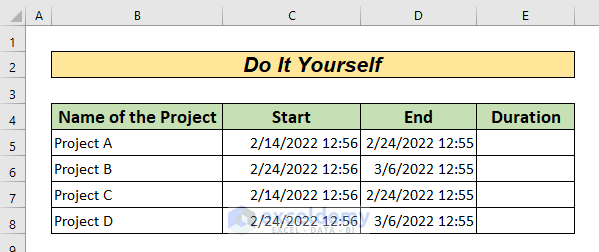 How to Subtract Date and Time in Excel
