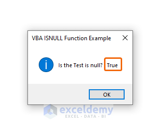 Test an Expression for Null