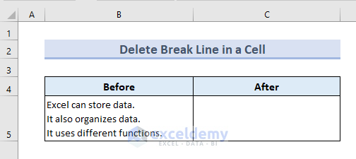 Use VBA Replace Delete Break Line in a Cell