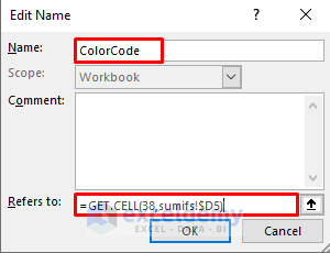 Cell Color Based Percentage Calculation with Excel SUMIFS Function