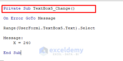 TextBox5 Code to Calculate Percentage in Excel VBA
