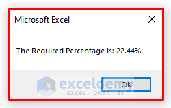 Output to to Calculate Percentage in Excel VBA