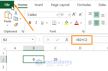 Enabling iterative calculations-Allow Circular Reference Excel