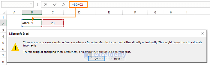 Issue with maximum iterations-Allow Circular Reference Excel