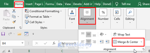 Concatenate Columns with Excel ‘Merge & Center’ Feature