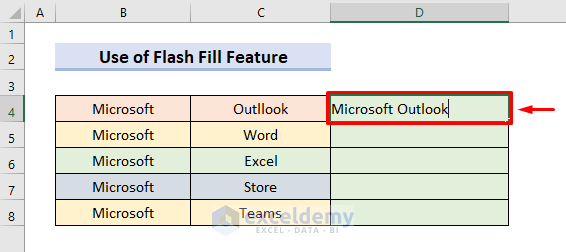 Use ‘Flash Fill’ Feature in Excel to Concatenate Columns