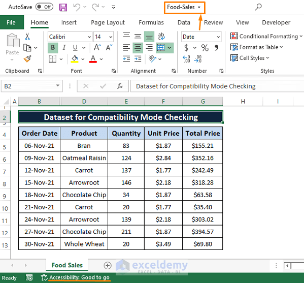 Final result-How to Remove Compatibility Mode in Excel