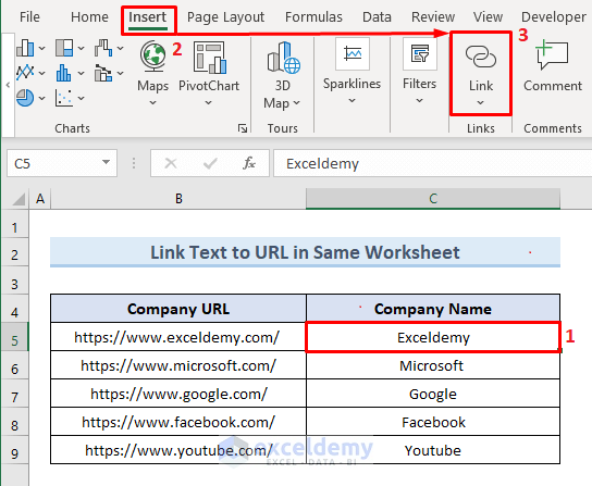 Convert Text to Hyperlink to Link in Same Worksheet