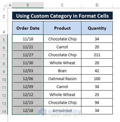 custom category result-How to Remove Year from Date in Excel