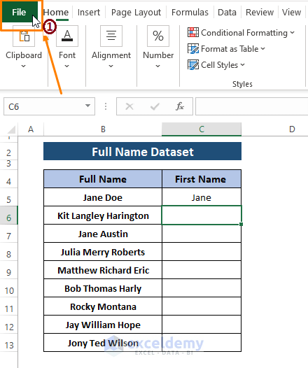 enabling automatic flash-Flash Fill not Recognizing Pattern in Excel