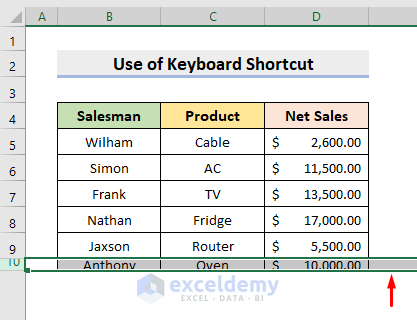 Auto-Adjust Row Height in Excel With Keyboard Shortcut