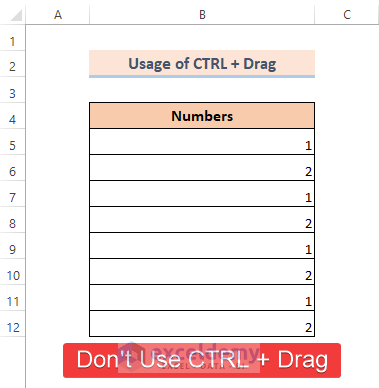 Avoid Using CTRL + Drag to Fix AutoFill not Incrementing in Excel