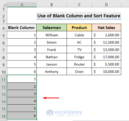 Excel Insert a Row After Every Other Row