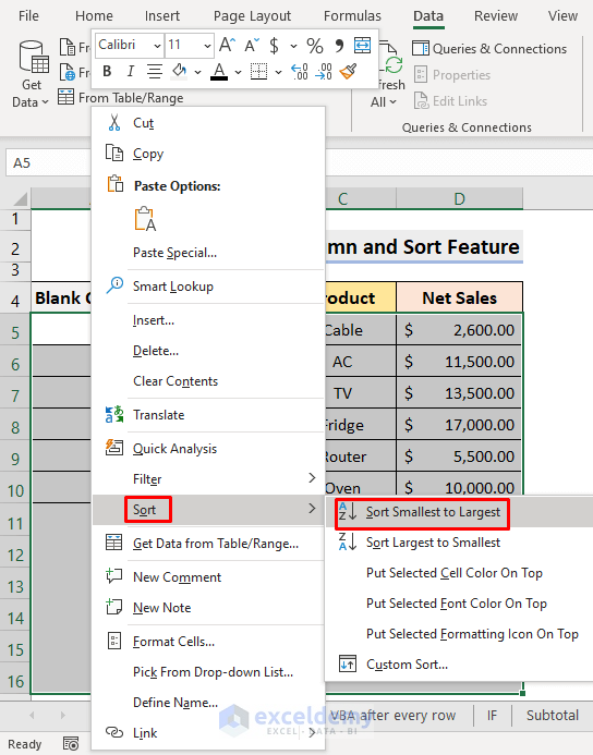 Excel Insert a Row After Every Other Row