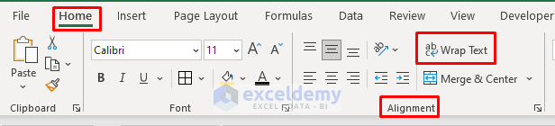 Excel CHAR Function to Join Text Cells with a Line Break