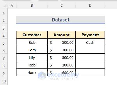 Fill Column in Excel with Same Value